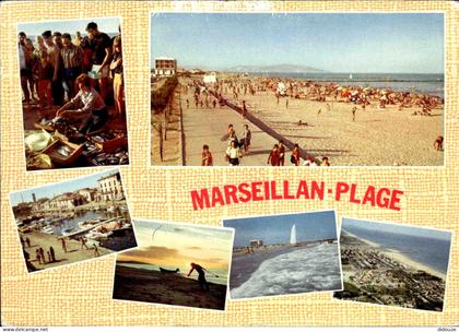 Carte Postale - 34 - Marseillan - Marseillan plage - Multivues - CPM - Voir Scans Recto-Verso