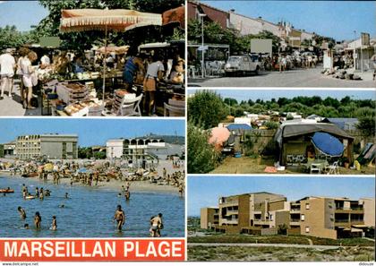 Carte Postale - 34 - Marseillan - Marseillan plage - Multivues - Marché - CPM - Voir Scans Recto-Verso