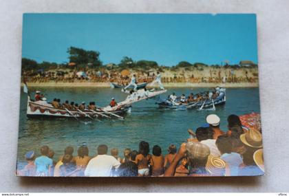 Cpm, Marseillan plage, les joutes dans le canal, Hérault 34