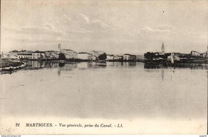 Martigues CPA Vue generale prise du canal