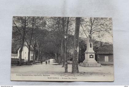 Cpa 1914, Marvejols, avenue du Chayla, Lozère 48