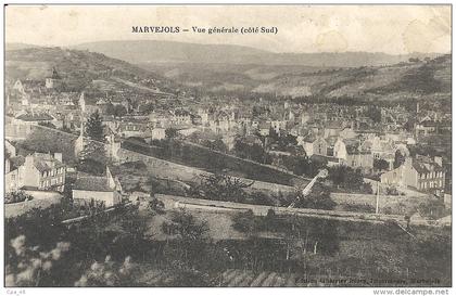 Lozere : Marvejols, Vue generale (cote sud)