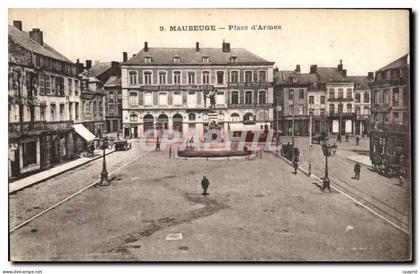 CPA Maubeuge Place d Armes Banque Pierard MAbille