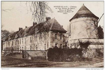 D78 - MAULE - CHATEAU DE Mgr HARLEY DE SANCY, BARON DE MAULE, MINISTRE DE HENRY IV  (1627)