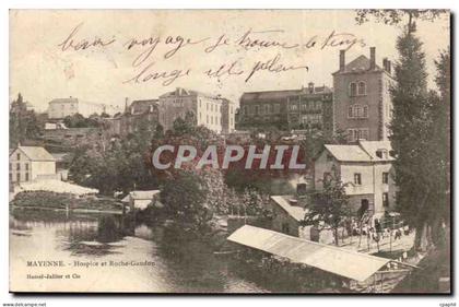 Mayenne CPA L'hopital Vue sur la Mayenne (lavoir)