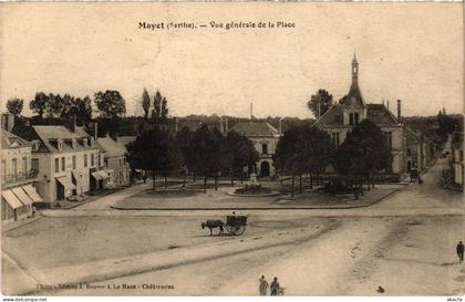 CPA Mayet Vue generale de la Place FRANCE (1450898)