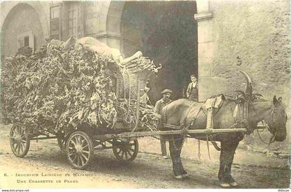 Carte Postale - Reproduction CPA - 81 Mazamet - Industrie Lainière de Mazamet - Une charrette de peaux - Attelage de Che