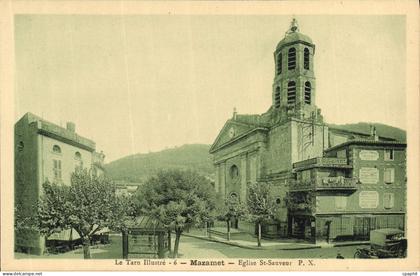 CPA Le Tarn illustre Mazamet Eglise St Sauveur