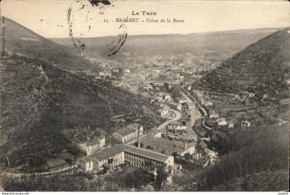 CPA Le Tarn Mazamet Usine de ia Resse