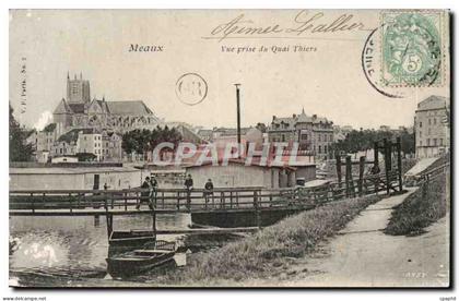 CPA Meaux Vue du quai Thiers