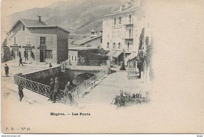 74 - MEGEVE - CPA - LES PONTS - verso scanné