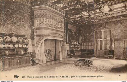 CPA Salle a Manger du Chateau de Meillant pres St Amand Montrond (Cher)