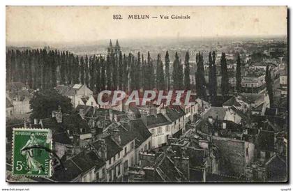 Melun - Vue Generale CPA