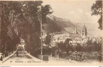CPA Mende Allee Piencourt