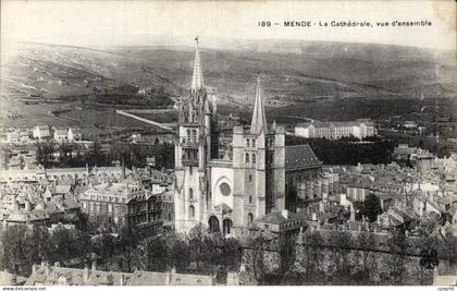 Mende - La Cathedrale - CPA