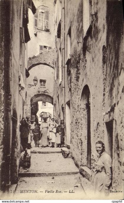 CPA Menton Vieille Rue