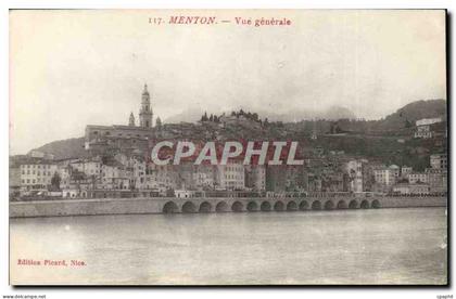 Menton CPA Vue generale