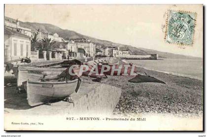 Menton - Promenade du Midi - CPA