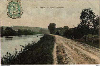 CPA Meriel Le chemin de halage (1340225)