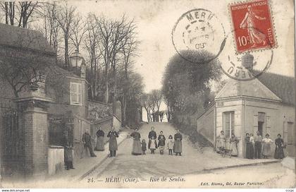 CPA Méru Rue de Senlis