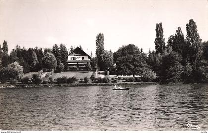 74 Messery les bords du Lac Sous la Ranode cachet rond perlé Messery CPSM PF