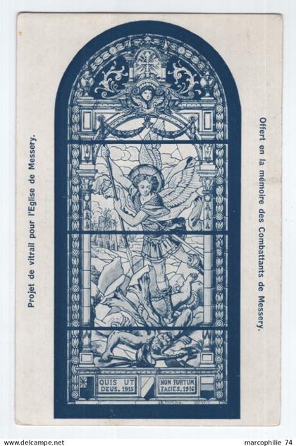 MESSERY CARTE OFFERT EN LA MEMOIRE DES COMBATTANTS DE MESSERY