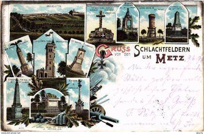 CPA Gruss Schlachtfeldern um METZ (474130)