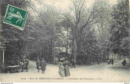 Carte Postale Ancienne - 85 - Meudon - Bois de Meudon - Carrefour des Fonceaux - Animée - CPA - Voir Scans Recto-Verso -