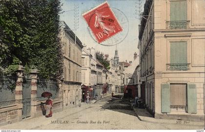 CPA Meulan Grande rue du fort
