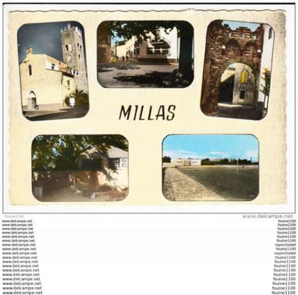 carte ( format 15 x 10,5 cm )  millas  ( recto verso )