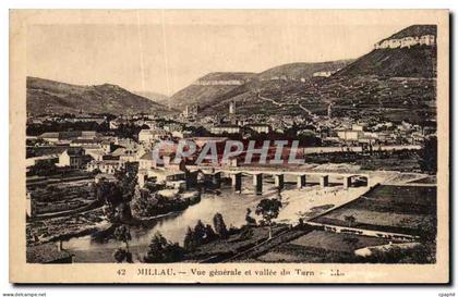 CPA Millau Vue generale et vallee du Tarn