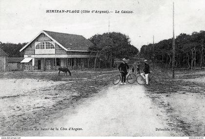 D40 - COTE D'ARGENT  - MIMIZAN-PLAGE - VUE ANIMEE DU CASINO