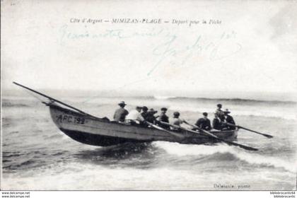 D40 CPA - Côte d'Argent : MIMIZAN - PLAGE < DEPART POUR LA PECHE