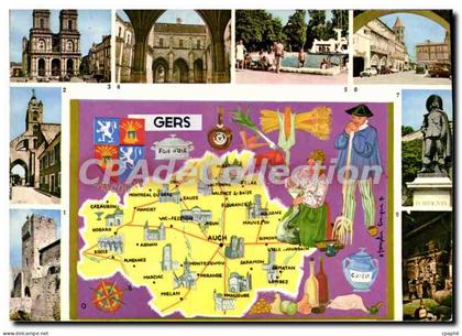 CPSM Travers Le Gers Larresingle Mirande Auch Condom Eauze Fleurance distillerie Armagnac