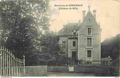 Carte Postale Ancienne - 86 - Mirebeau - Environs de Mirebeau - Château de Billy - Etat Gros pli visible - CPA - Voir Sc