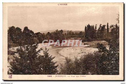 Mirepoix CPA Vue sur L'Hers