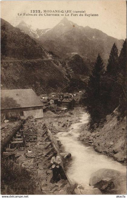 CPA MODANE MODANE-GARE - Ruisseau du Charmaix - Fort du Replaton (1192456)