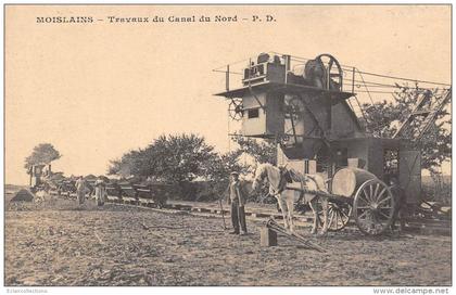 Moislains    80     Travaux du canal du Nord
