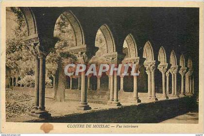 CPA Cloitre de Moissac vue interieure