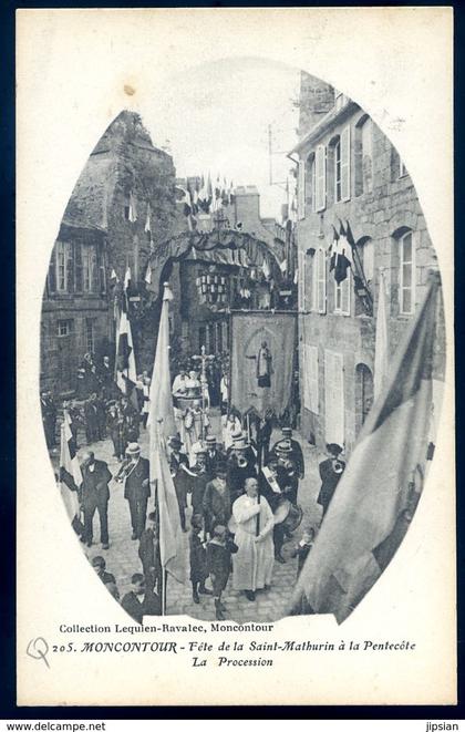 cpa du 22 Moncontour Fêtes de la Saint Mathurin à la Pencôte - la Procession    LZ104