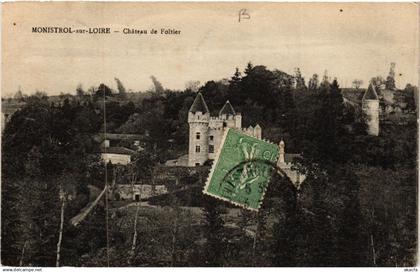 CPA MONISTROL-sur-LOIRE - Chateau de Foltier (517329)