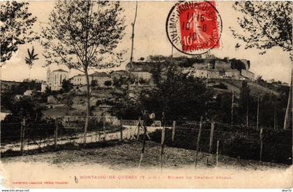 CPA MONTAIGU-de QUERCY Ruines du Chateau Feodal (614863)