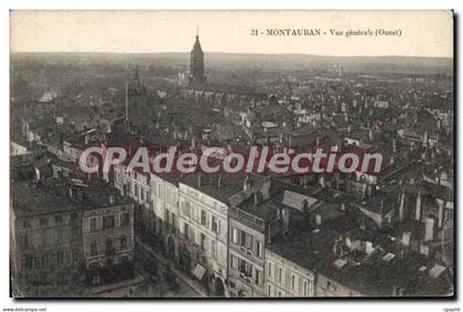 CPA Montauban Vue generale (Ouest)