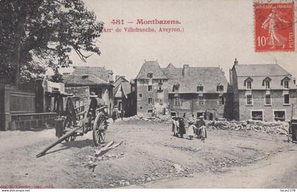 12 / ARRONDISSEMENT DE VILLEFRANCHE  / MONTBAZENS / EDIT CARRERE 481