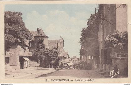 MONTBAZENS (Aveyron): Avenue d'Aubin