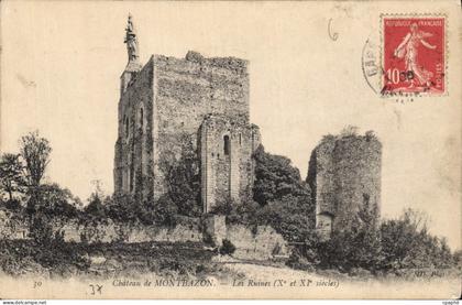 CPA Chateau de Montbazon Les Ruines