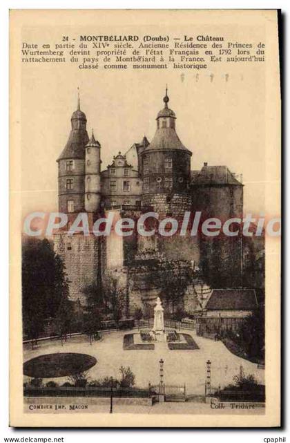 CPA Montbeliard Le Château
