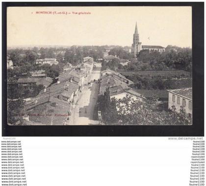 carte de montech  ( recto verso )