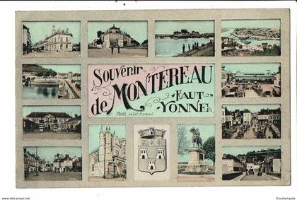 CPA Carte Postale France- Montereau-Fault-Yonne-Souvenir de  Montereau-Fault-Yonne - VM24833p