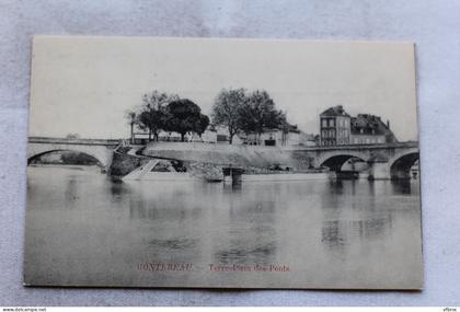 Montereau, terre plein des ponts, Seine et Marne 77